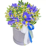 Цветы в коробке Ирисовое утро